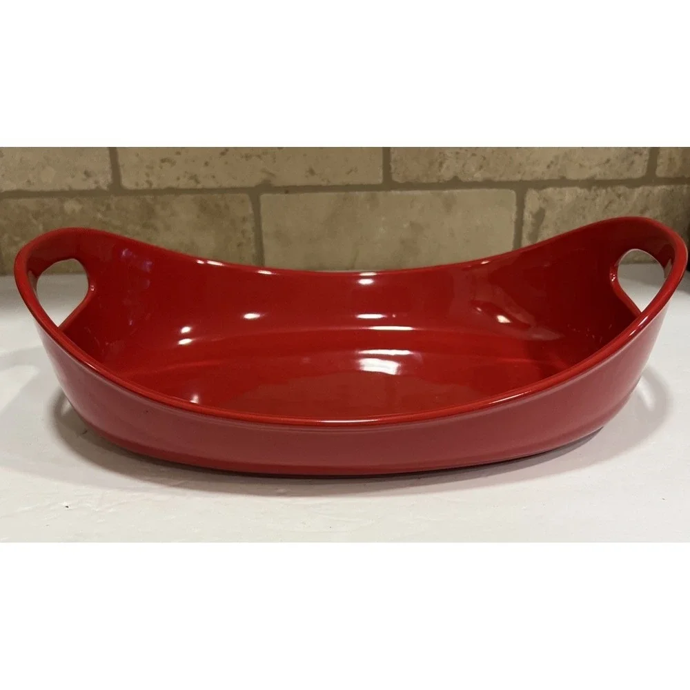 Rachel Ray Casserole Dish 2.25 Quart Red 9x13 Baking Serving H017